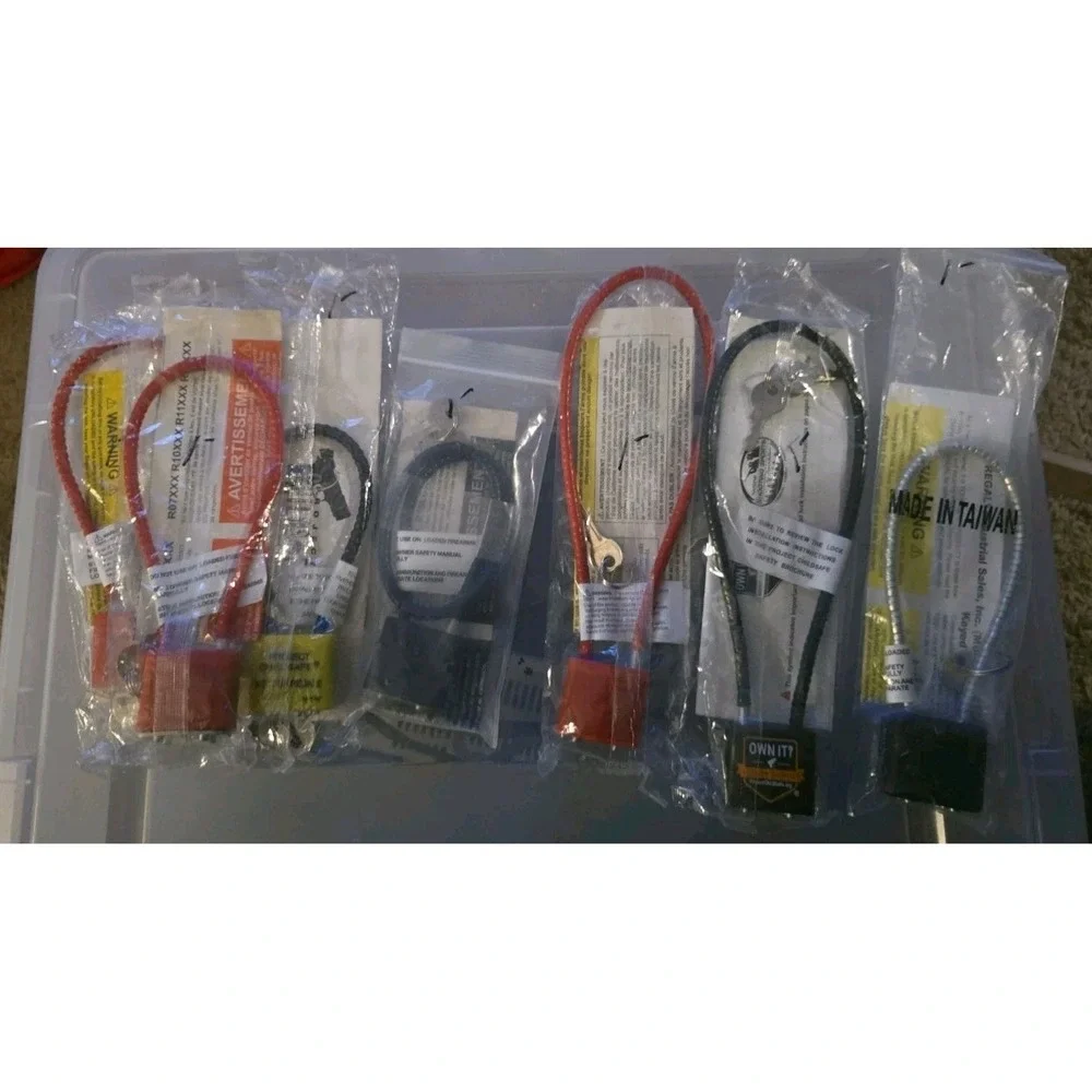 Gun Lock Set of 7 Security Lock Accessories